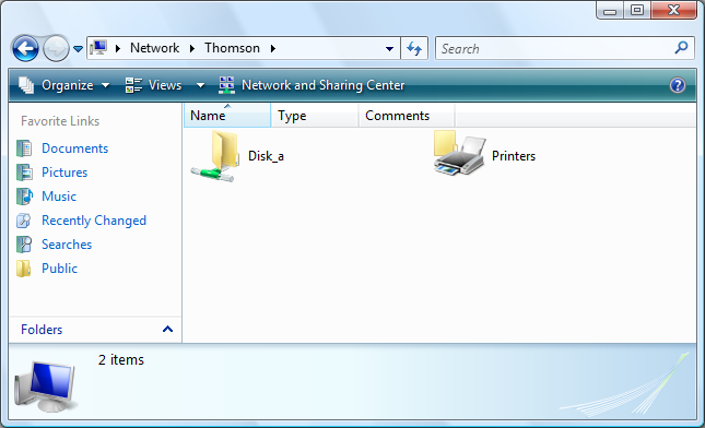 4 Obtendo o máximo do Thomson Gateway Como acessar o conteúdo compartilhado no Windows Faça o seguinte: 1 Abra o Windows Explorer.