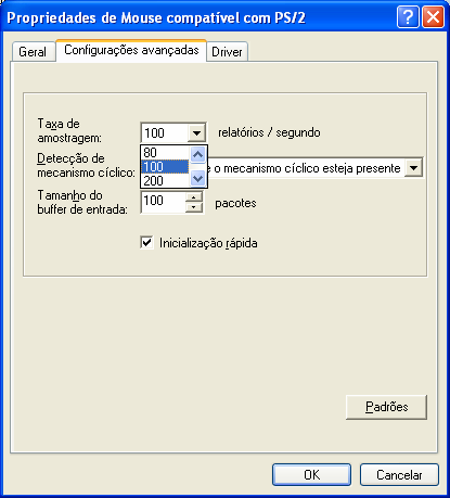 61 FIGURA 15 - Configurando as propriedades do mouse no painel de controle do Windows XP service pack 2 Para que a realidade da empresa seja transportada para o ambiente de simulação, na TAB.