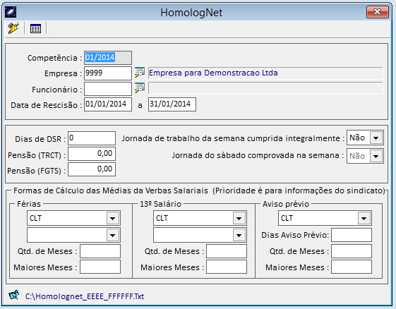 Para cada Rubrica do Homolognet, relacione os eventos do sistema de folha de pagamento correspondentes.