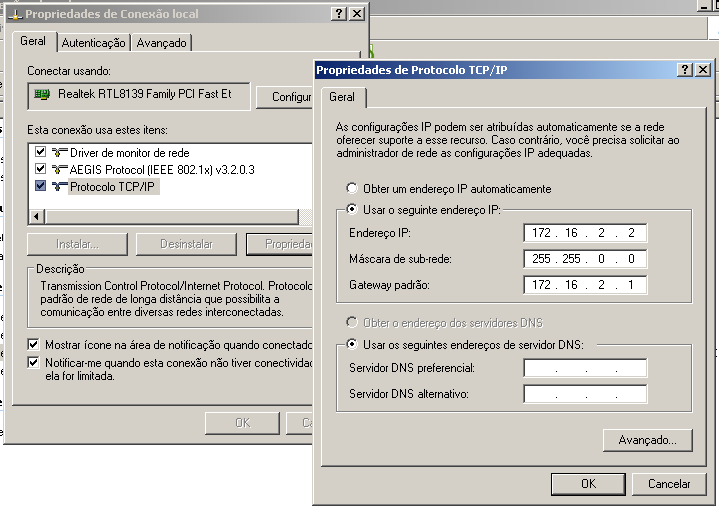 Configurando Rede no Windows 1-2-
