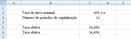 i k ( i) ( ) k (48) i k i ( ) - k (49) Um outro modo de solucioar o problema cosiste em trasformar primeiro a taxa omial uma taxa efetiva, cosiderado o período de capitalização euciado, e a seguir