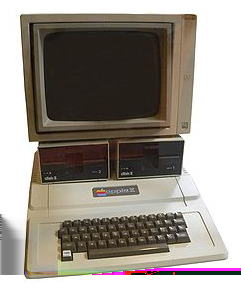 Em 1977, há o lançamento do Apple II pela empresa Apple Computer Inc.
