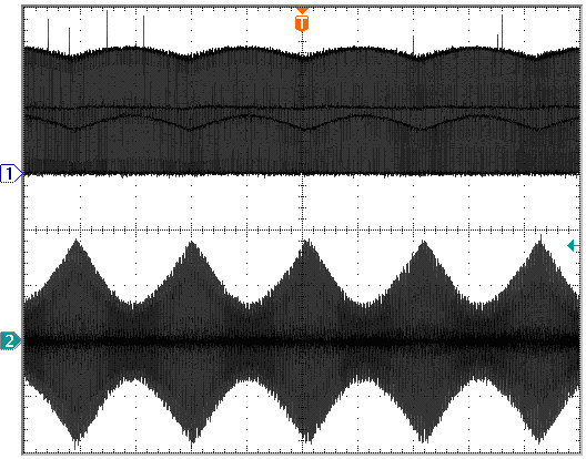 97 Fig. 5.9 (a) Tensão e corrente no diodo D3; 50 V/div; 10 A/div; 4 ms/div; (b) Detalhe na comutação; 50 V/div; 10 A/div; 10 µs/div.