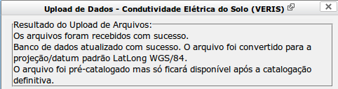 58 Embrapa Informática Agropecuária. Documentos, 126 emitirá uma mensagem semelhante à Erro.