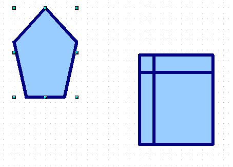 Clique na BARRA PADRÃO no botão de pincel. O cursor do mouse será exibido na forma de um balde. Depois selecione o objeto que será alterado e solte o cursor. O objeto será automaticamente alterado.