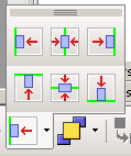 - Área: possibilita alterar a área do objeto. - possibilita definir o tipo de cor do objeto. - possibilita definir a cor do objeto. - possibilita criar uma sombra no objeto.