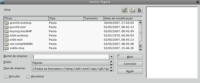 6.12 Lista de Funções Este comando abre a janela Lista de funções, que exibe todas as funções que podem ser inseridas no documento, como é mostrado na figura ao lado.