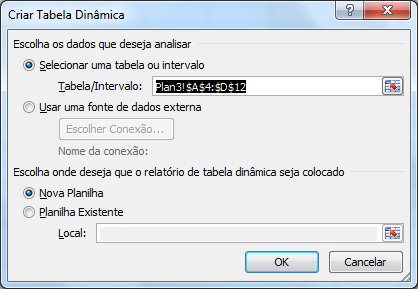 Vamos usar para nossa tabela dinâmica a planilha de Idade peso e altura que criamos há pouco.