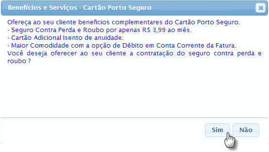 35 Será exibida uma nova tela para inserir as informações pertinentes ao Titular do Cartão.