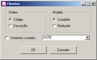 O botão Excluir, somente estará habilitado quando no campo Descrição, for selecionada uma Seleção já gravada. Clique no botão Excluir, para excluir a seleção correspondente. 4.