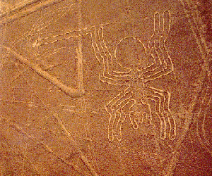 Figura 3.3: Um geoglifo no platô de Nazca, Peru. atualidade, inevitavelmente, deve utilizar-se de meios contemporâneos de tecnologia.