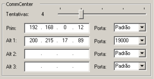 Remote-i Manual do Usuário Detalhes dos parâmetros / Configurações especí ficas (opcionais) grupos é a identificação única de cada dispositivo, e ela é mostrada na parte superior direita da tela