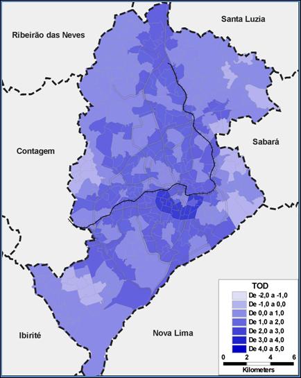 A ideia é de favorecer um maior adensamento de população, atividades e empregos no entorno dos principais corredores e