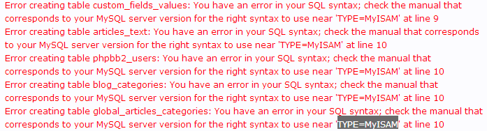 4. Dificuldades Encontradas Como o LifeType não foi desenvolvido em cima das últimas versões do PHP, e do MySQL, durante sua instalação, erros na criação do banco de dados são frequentes, ou má