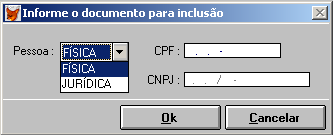 Botões de Colagem: Você poderá colar informações de outros cadastros usando esta opção, por exemplo: logradouros, agências bancárias, etc.