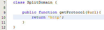 33 O primeiro passo do TDD é construir o teste baseado no escopo do caso de teste. Na figura 7 o teste para retornar o protocolo HTTP é criado.