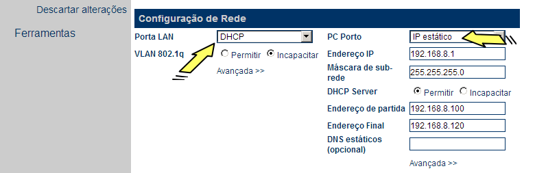 a2billing) SETA 3: IP do asterisk SETA 4: IP do asterisk SETA 5: