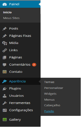 Figura 2 - Selecionar tamanho do banner Também é possível selecionar imagens, que já foram enviadas anteriormente, e usá-las como logotipo do curso. Vá em Escolher Imagem ou Imagens Enviadas.