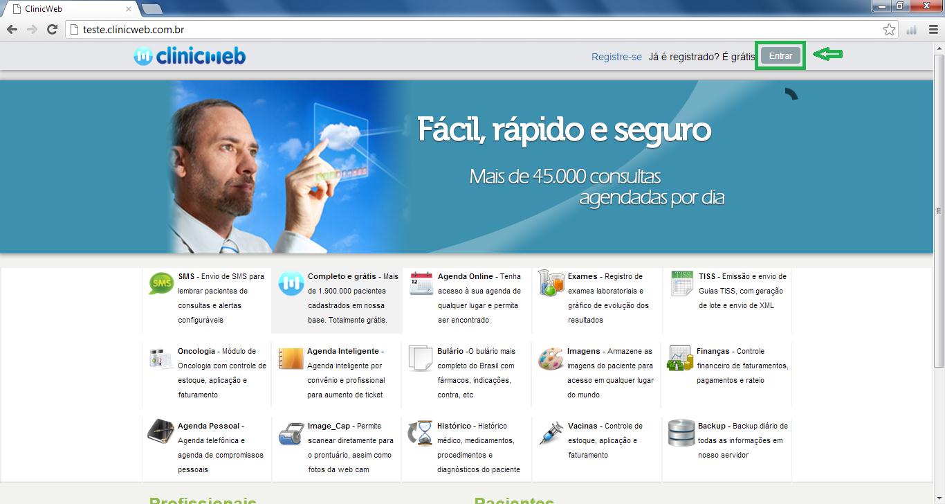 6 Manual de Utilização das Funções Básicas do Sistema ClinicWeb 2.