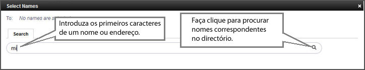 opção Localizador de nomes padrão é actiada.