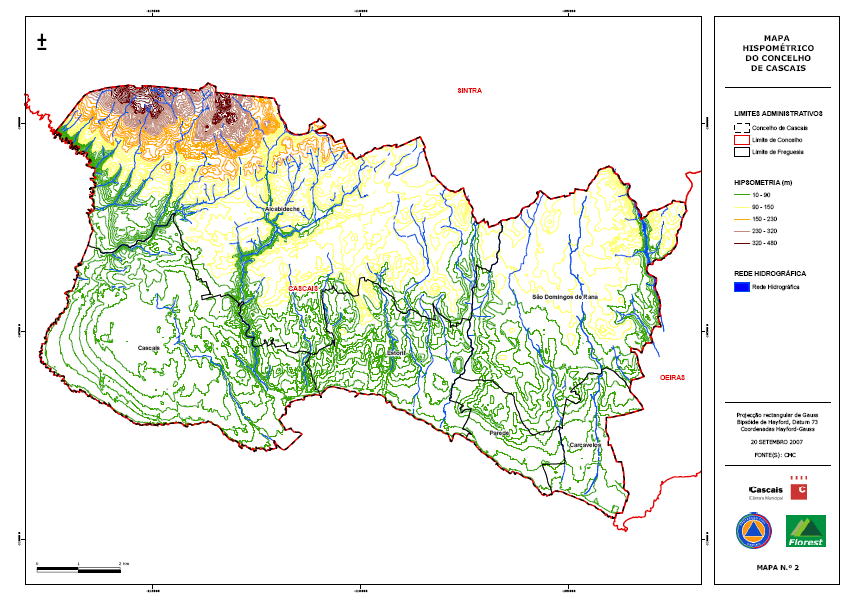 Cascais enquadra-se na Circunscrição Florestal Sul, e no Núcleo Florestal do Ribatejo e Oeste e Área Metropolitana de Lisboa, tendo este último a sua sede em Santarém, sendo o pólo mais próximo do