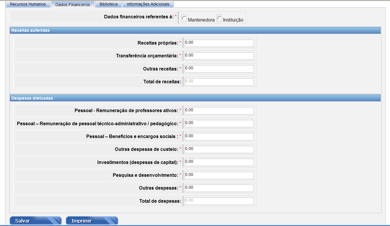 Receitas próprias Transferências ATENÇÃO AO CONCEITO!