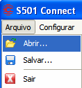 9.2 ABRIR ARQUIVO DE DISPOSITIVOS DA REDE Para abrir o arquivo salvo anteriormente, clique com o botão esquerdo do mouse sobre o menu Arquivo e em seguida sobre o