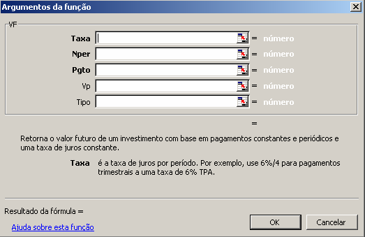 35 Você já deve ter notado que o EXCEL tem uma notação para as variáveis que foram dadas acima no módulo.