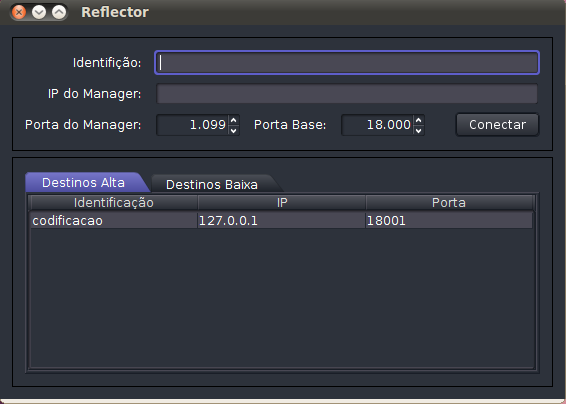 19 1. Inicializando e Configurando Quando for inicializar o Codificador, se estiver executando no Windows ou se deseja um ponto de distribuição externo, selecione Usar Refletor externo.