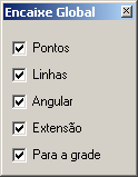 O encaixe melhora a conveniência do posicionamento de objetos e elementos de desenho no projeto.