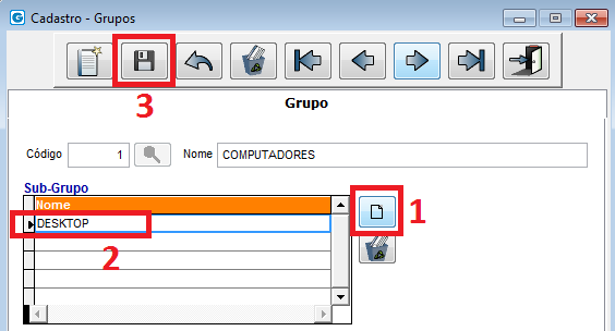 2.5.3 CADASTRO DA TABELA DE ICMS - Clique no Botão à frente do campo Tabela ICMS, acesse a tabela já cadastrada e confira a tributação informada para cada estado, após confirmar a tabela cadastrada,