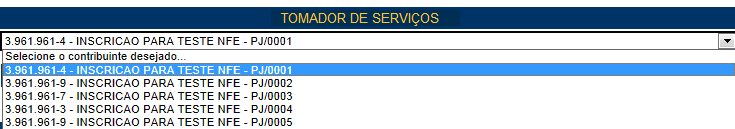 Nota Fiscal Eletrônica do Tomador/Intermediário de Serviços NFTS Versão do Manual: 1.3 pág. 18 Após digitar o CPF/CNPJ ou selecionar o apelido do tomador de serviços, clique em Avançar.