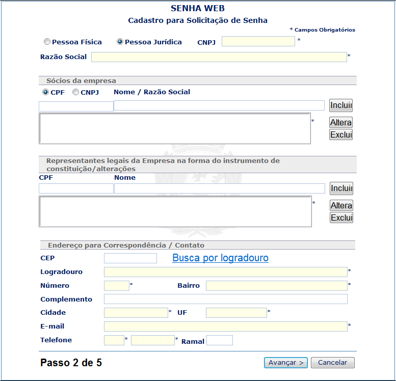 Nota Fiscal Eletrônica do Tomador/Intermediário de Serviços NFTS Versão do Manual: 1.3 pág. 9 CNPJ: Preencha com o número do CNPJ (Sem ponto, barra ou hífen).