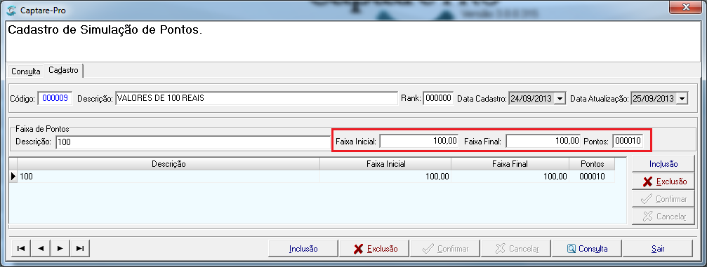 mesmo efetue e verificando em qual faixa o usuário se encaixa com base no valor total que já comprou.