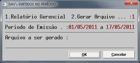 Meios de Pagto: Emite um relatório gerencial totalizando, dia a dia, os meios de pagamento utilizados durante a emissão dos cupons fiscais e dos comprovantes não fiscais.