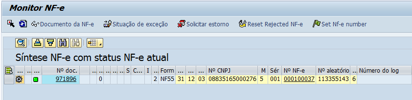 SD.003.050 - Gerar Doação (ZDOA) Transação: J1BNFE Função: Monitorar Nota Fiscal eletrônica.