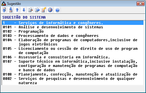 zero, quando o campo de Indicador do Tipo do Item estiver com o código 09.