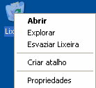 Lixeira É acessada através de um ícone na área de trabalho ou através do Windows Explorer. Nela, são depositados os arquivos deletados.