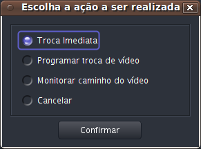 Treinamento GTMDA - RNP 18 2. Enviando um fluxo Para enviar o fluxo de vídeo de um Encoder para um Decoder, basta arrastar o nome do Encoder até o nome do Decoder e surgirá a tela da Figura 17.