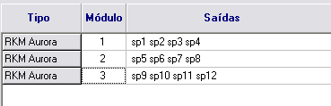 1.1 Troca de endereços Vemos na tela anterior que os três equipamentos estão com os mesmos valores. O importante agora é nomearmos cada um deles com um número de módulo diferente.