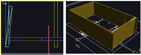 6. No menu do Command painel, selecione a Create > Geometry > Geometry list e escolha AEC Extended. 7. Clique na ferramenta Wall. 8.