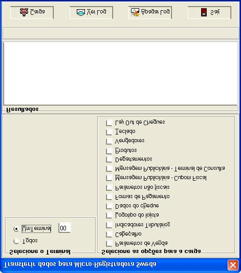 3. Carga Menu de Carga O menu de carga é divido em duas opções.