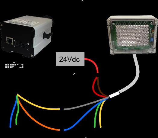 Passo 2B - caso a conexão seja POE (Power Over Ethernet): Nesta ITSCAM a alimentação é feita pelo cabo de rede (Ethernet).