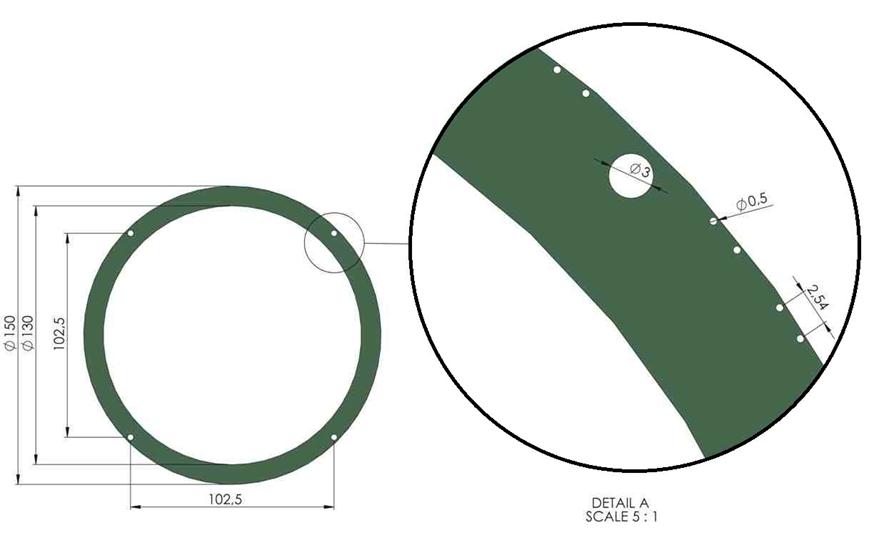 Fig. 18 - Modelação 3D do LED5.