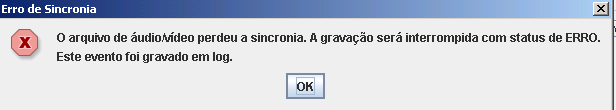 Após a inclusão das informações, clique em "GRAVAR" para início da gravação.