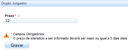 Aba Visibilidade: Informar a Visibilidade que cada Magistrado terá.