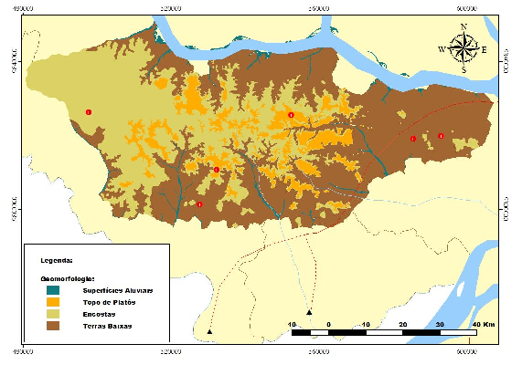Amazônica, sendo que sua quase totalidade formada por terrenos terciários e em pequena proporção de depósitos quaternários e aliviões modernos (MRN, 2001).