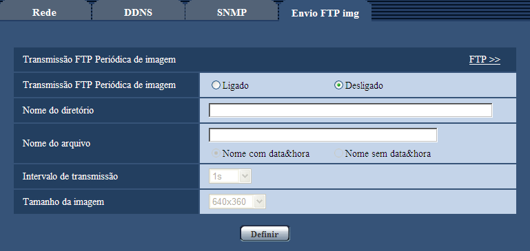 15 Configuração dos ajustes de rede [Rede] [Nome do Sistema] Insira um nome do sistema a ser utilizado para gerenciar a câmera com a função SNMP.