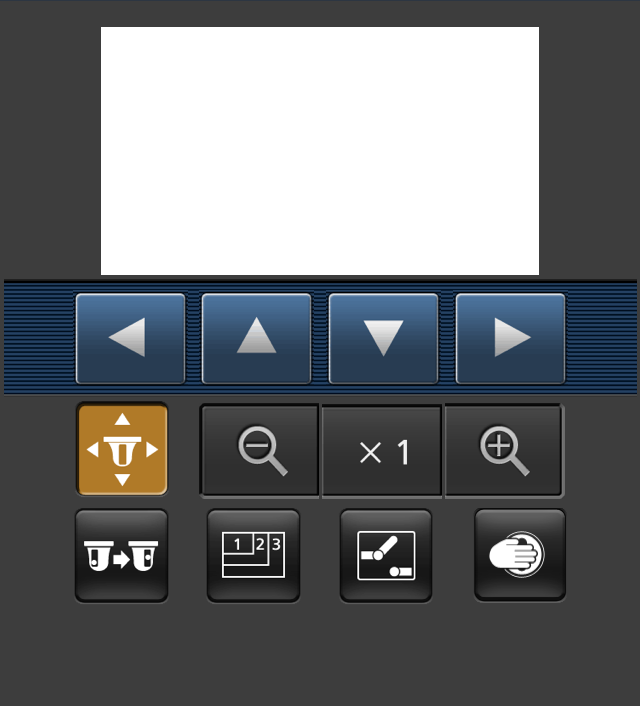 2 Monitoramento de imagens em um telefone celular/ terminal móvel Pan/Tilt VT164W VT164 Pressione o botão para exibir os botões utilizados para operar os movimentos de pan/tilt na tela.