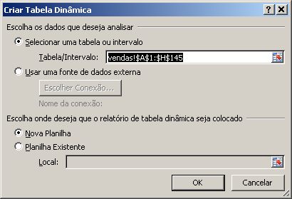 TABELA DINÂMICA Um relatório de tabela dinâmica é uma tabela interativa que pode ser usada para resumir rapidamente grandes quantidades de dados.